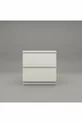 Umut White  cm Nightstand with 2 Drawers