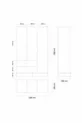 Kalinsta 3-Door Wardrobe - Black