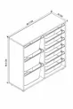 9-Basket Cabinet Multi-Purpose Cabinet Toy Cabinet Pistachio White