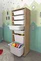7 Mand Kast Multifunctionele Kast Speelgoedkast Pera Safier Eik