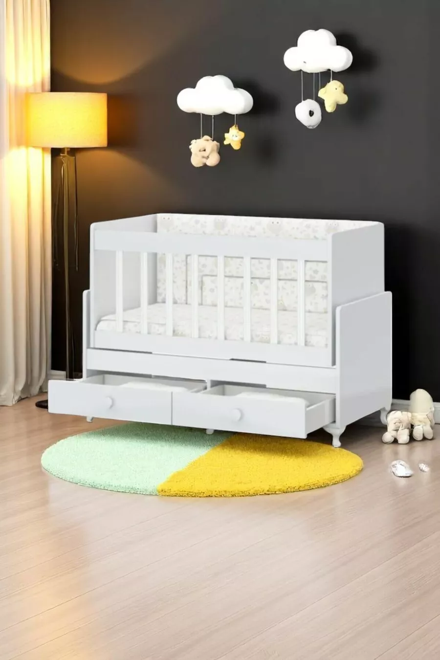 Side of Mom, Crib with Drawer, Rocking Cradle X