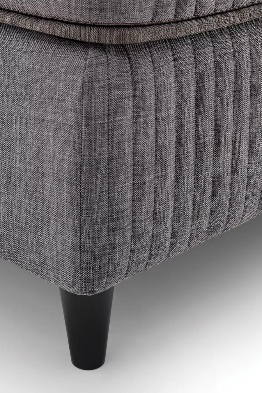 Ensemble Lit Wool Sense - Sommier - Tête de Lit - Gris Foncé