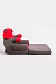 Siège enfant pliable en éponge antibactérienne portable - Panda, siège ours gris fuchsia
