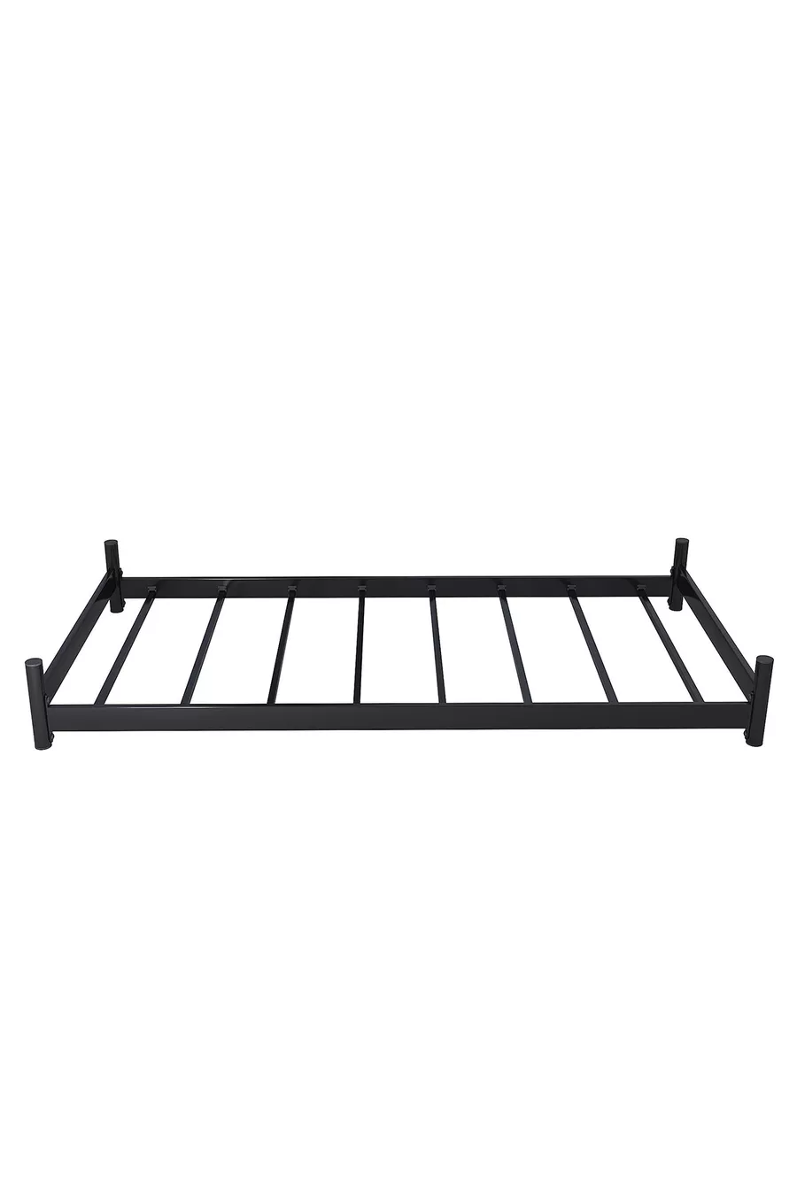 Arya Kinderbett Kompatibel mit Matratze Schwarz | Kinder-Etagenbett Produkt - Bodenbett
