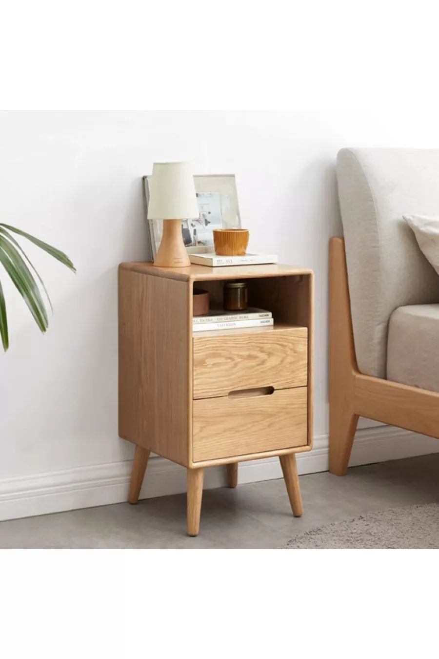 Aura Solid Wood Nightstand