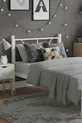 Alchera Single Metal Bed White