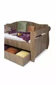Bunk Bed with Trundle, Wooden Trundle Bed - Walnut