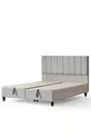 Ensemble 3 pièces Lit double Magnolia entièrement orthopédique antibactérien + Sommier avec coffre + Tête de lit