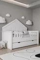 % MDF-Material Kinder-Montessori-Bett mit Nestchen, Weiß