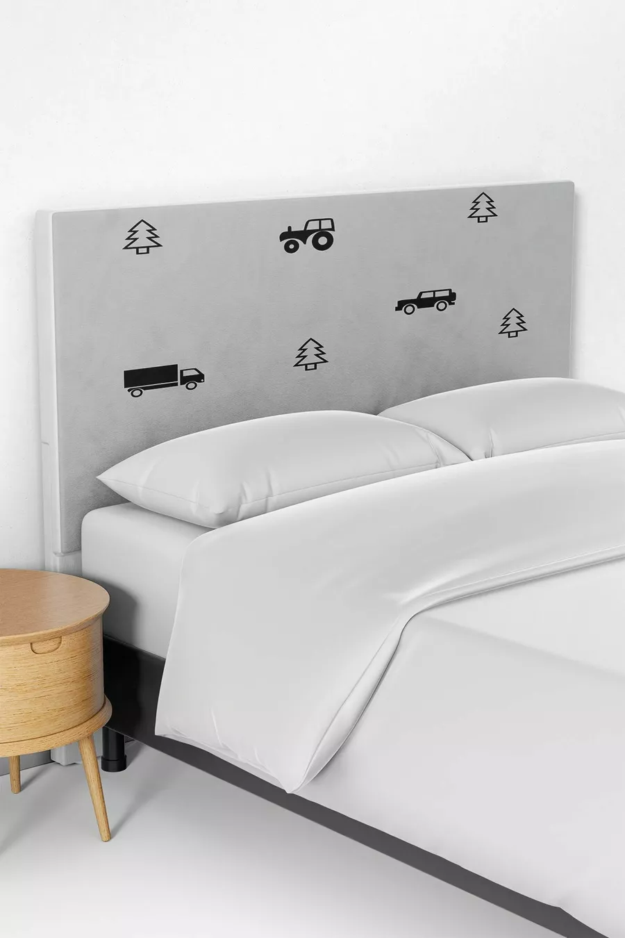 Auto's Patroon Kinderkamer Bed Box Hoofddekkussen