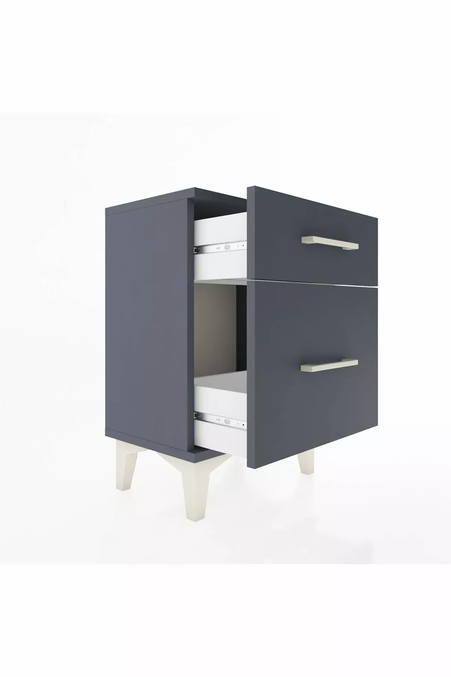 Arges Commode 2 Drawer Anthracite-Anthracite