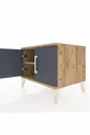 Commode Hyperion avec une étagère et 2 portes, Pin-Anthracite