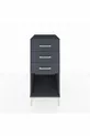 Kronos Nightstand 3 Drawers Anthracite-Anthracite
