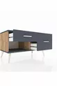 Commode Hyperion 2 tiroirs Pin-Anthracite