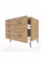 Kronos Kommode mit 6 Schubladen Kiefer-Marmor/Kiefer