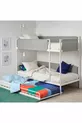 lit superposé, blanc-gris clair, cm, avec base