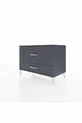 Commode Hyperion 2 tiroirs Anthracite-Anthracite