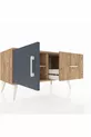 Commode Hyperion avec une étagère, un tiroir et une porte, pin-anthracite/pin