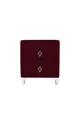 Table de chevet Ruby Silver, à 2 tiroirs