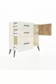 Arges Dresser Single Shelf 3 Drawers Single Door Moonstone-Pine/Moonstone