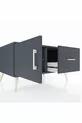 Kronos Dresser Single Shelf Single Drawer Single Door Anthracite-Anthracite