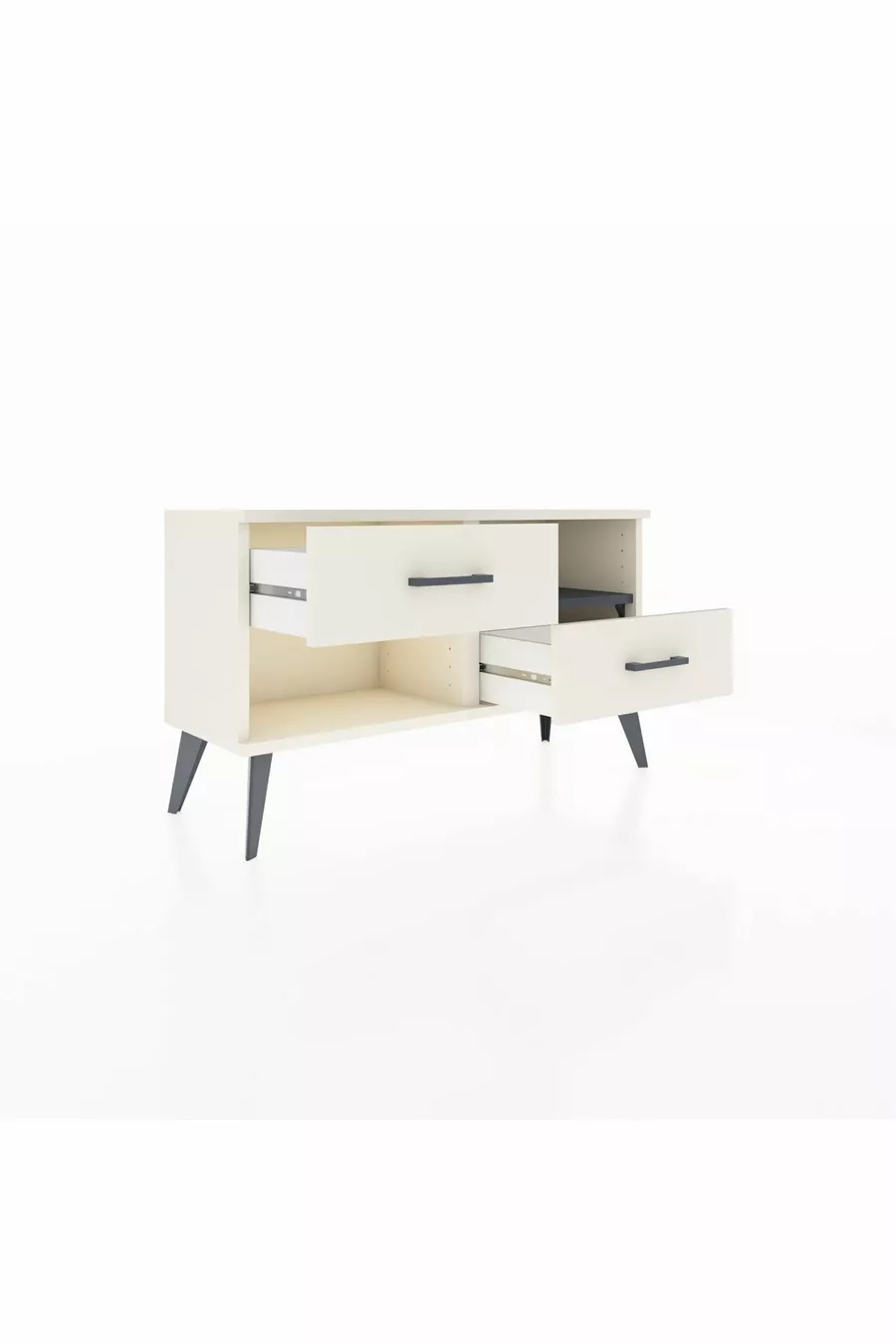 Arges Dressoir Enkelplank 2 Lade Aytaşı-Antraciet/Aytaşı