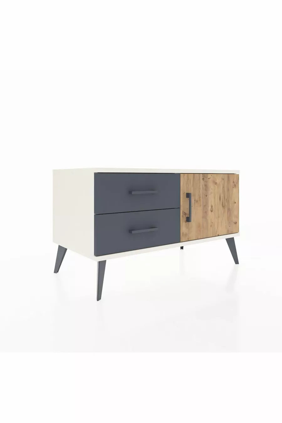 Hyperion Dressoir Met Eén Plank, 2 Lades En Eén Deur Agaatkleur-Dennen/Antraciet