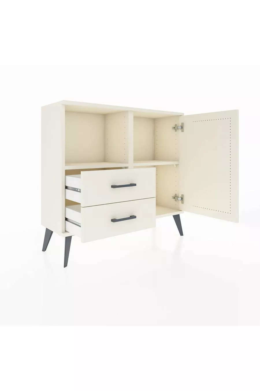 Arges Dressoir 2 Planken 2 Laden 1 Deur Agaat-Agaat