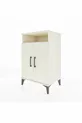 Hyperion Nightstand 3 Shelves 2 Doors Moonstone-Moonstone