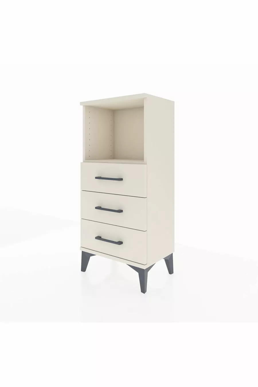 Argeş Commode met één plank en 3 lades, Agaat-Agaat
