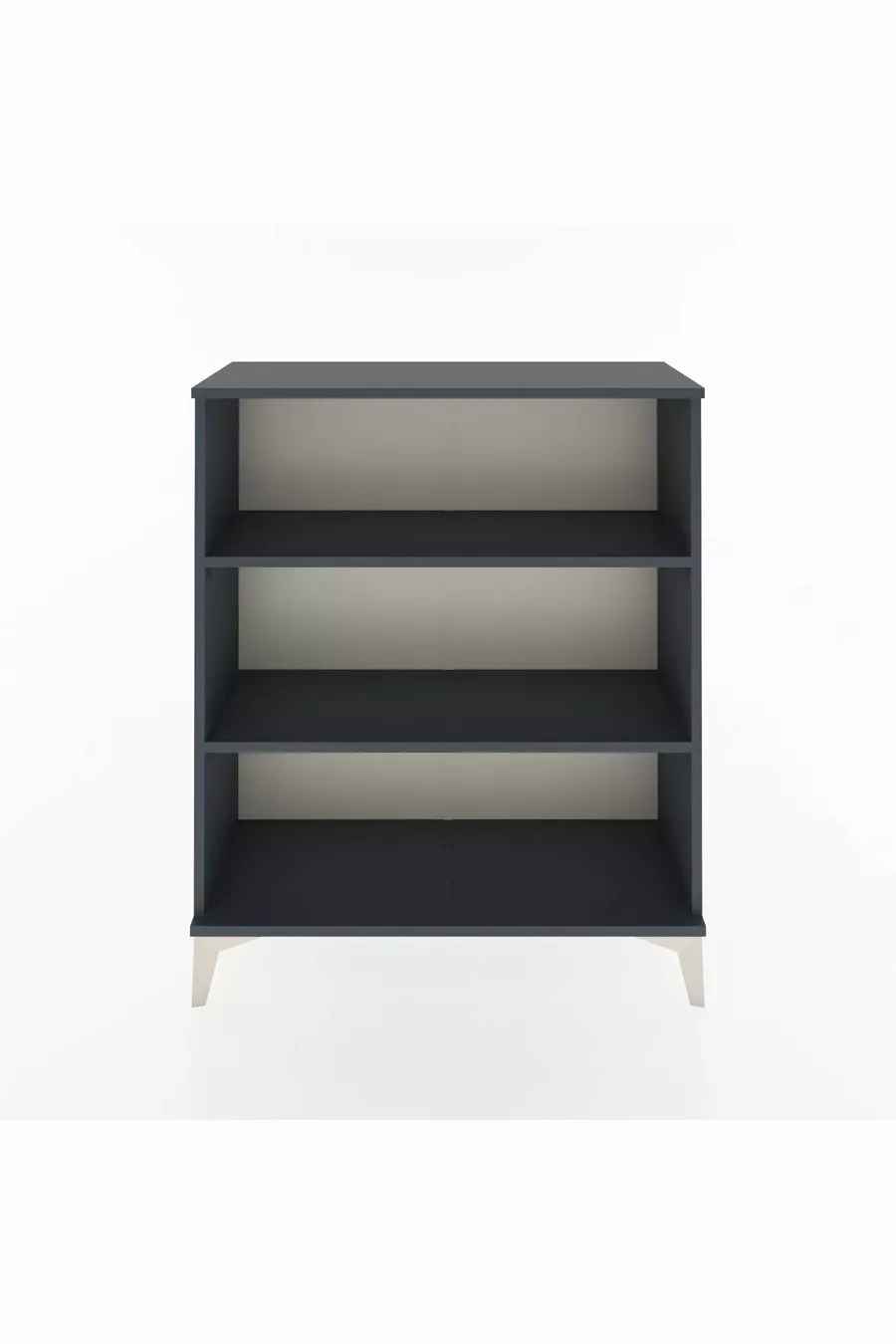 Commode Arges 2 étagères Anthracite-Anthracite