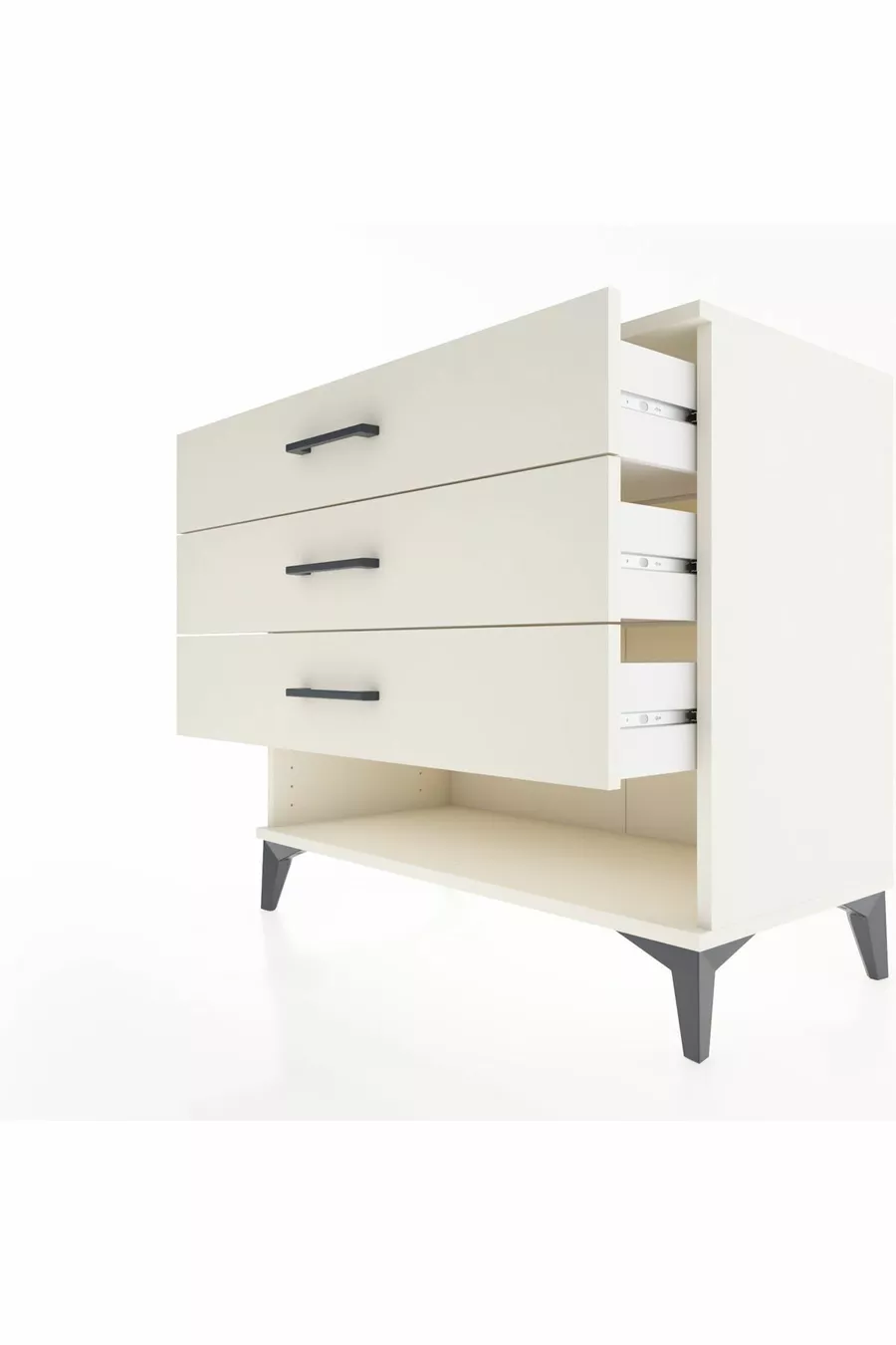 Hyperion Dresser 3 Drawers Moonstone-Moonstone