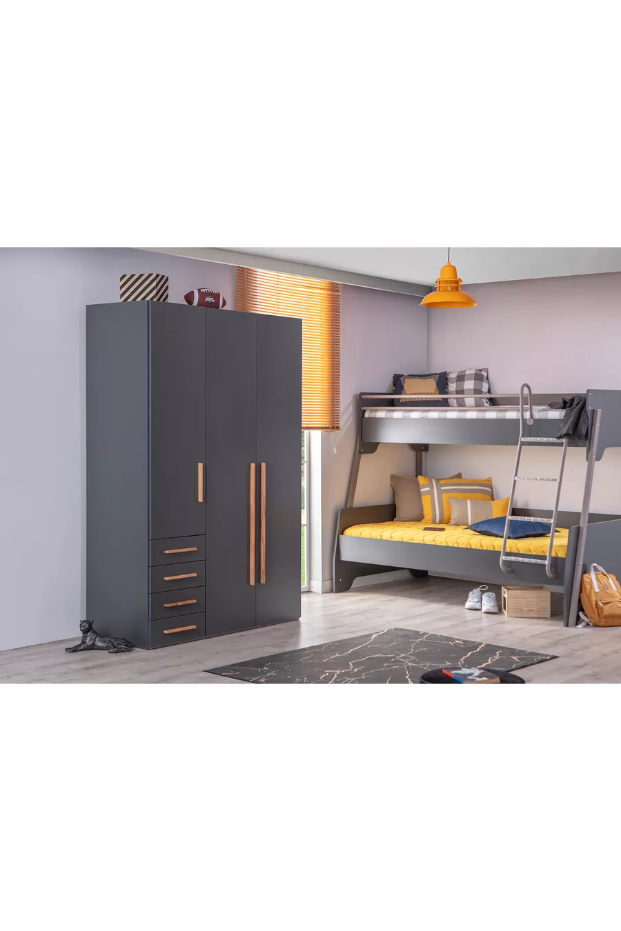 Chambre d'adolescent Loft Lit superposé spacieux x / x