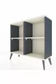 Arges Dresser 2-Shelf Anthracite-Crystal Gray