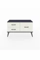 Arges Kommode 3 Regale Anthrazit-Anthrazit/Steinmarmor