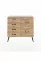 Commode Arges 6 tiroirs Pin-Silex/Pin