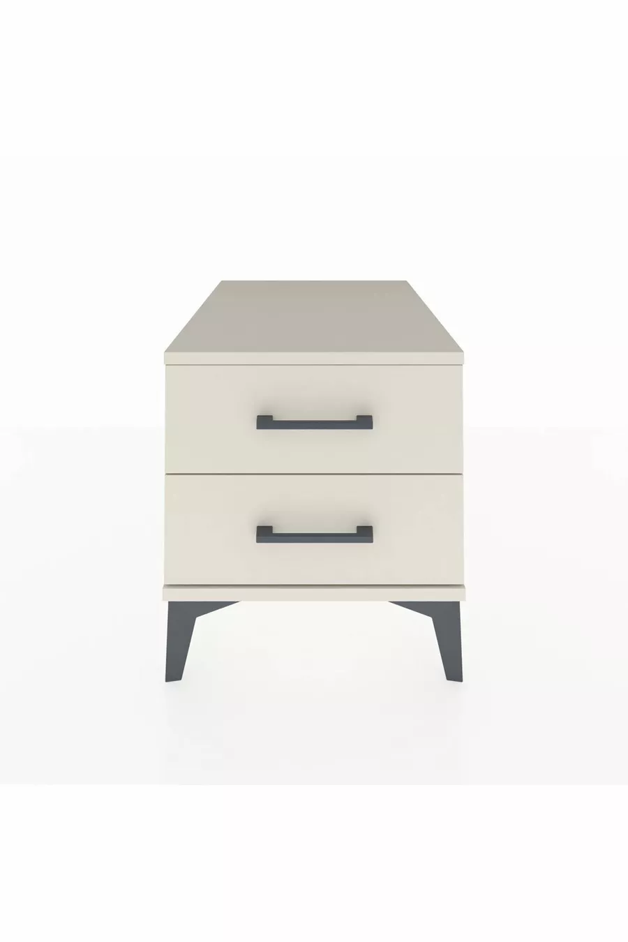 Table de chevet Kronos à 2 tiroirs Pierre de lune-Pierre de lune