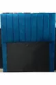 Testata del letto base * Blu - Rivestimento a righe.