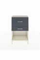 Comodino Arges a 2 Cassetti Azzurro-Antracite