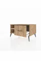 Commode Kronos à une étagère et un tiroir Pin-Dragon / Pin