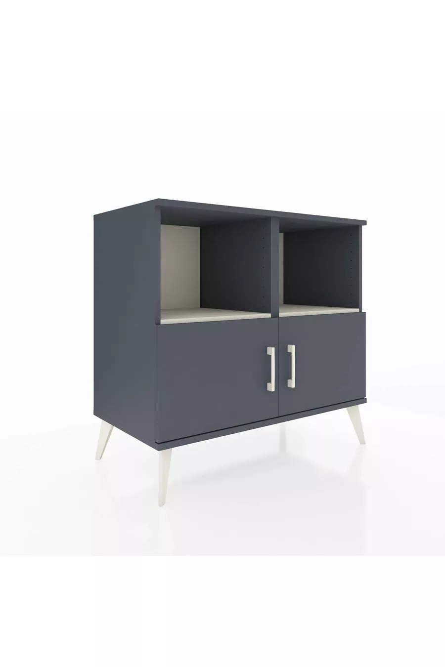 Hyperion Dresser 2-Shelf 2-Door Anthracite-Anthracite/Marble