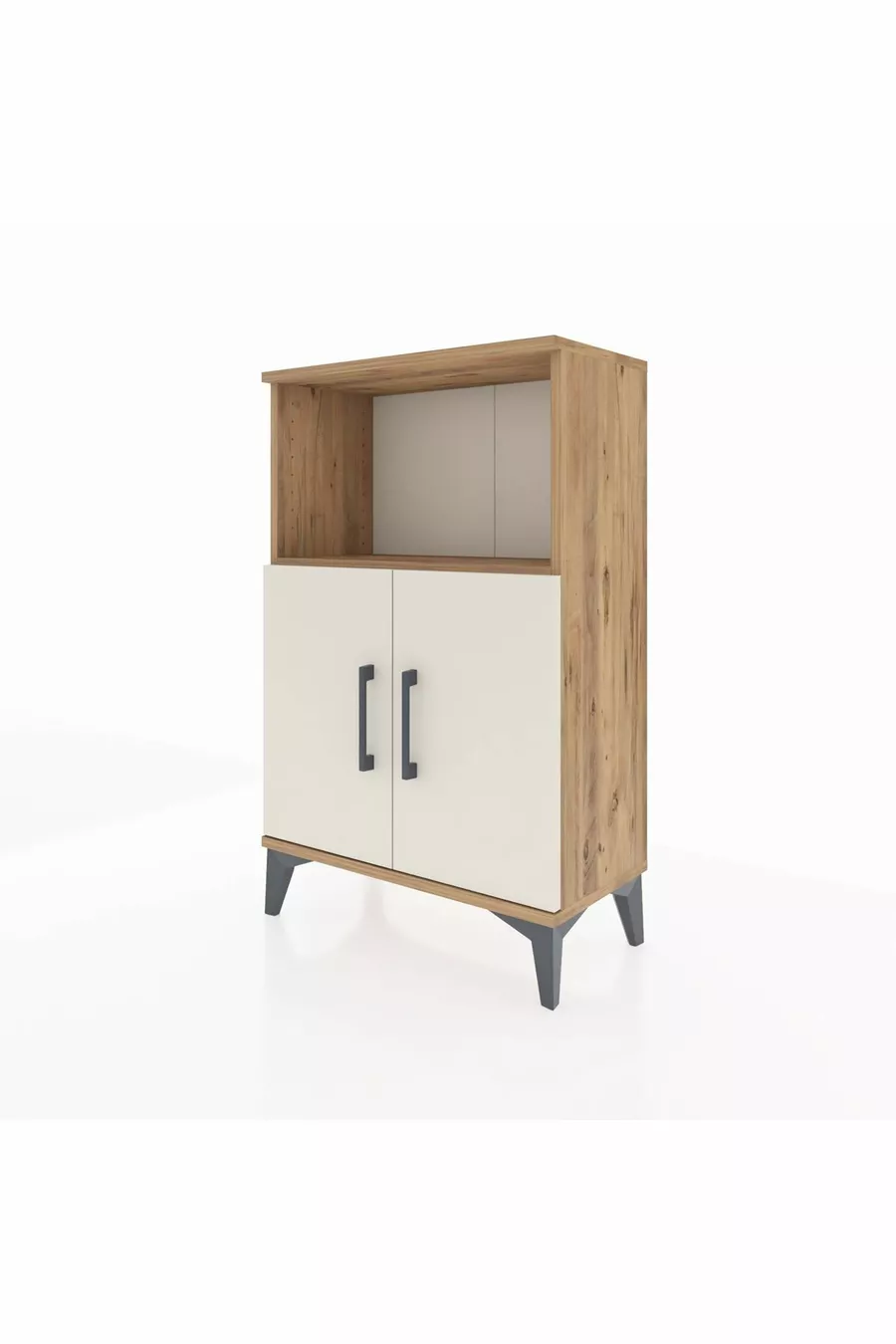 Arges Cabinet 2-Shelf 2-Door Pine-Marble
