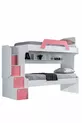 Stapelbed, Inci 2-persoons Stapelbed - Roze 2 Comfort Matrassen
