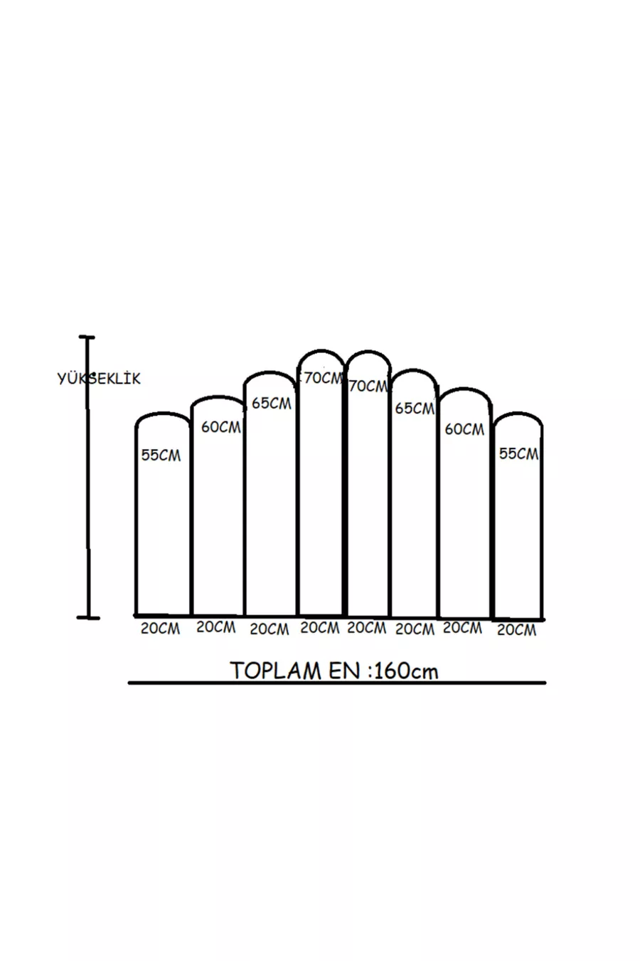 TÊTE DE LIT CM - 8 PANNEAUX
