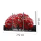Peinture sur Verre Méga Arbre Rouge