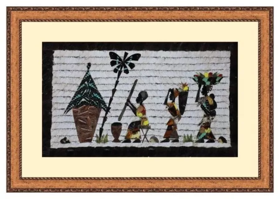 Peinture de la vie africaine