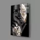 Peinture sur verre de femme