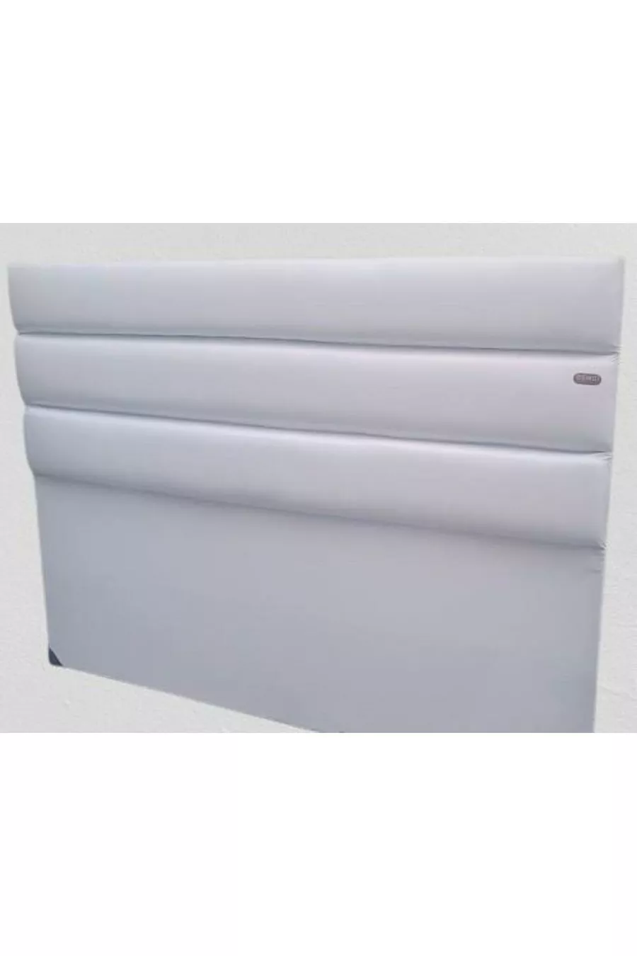 Titel DK Doppelbett Künstliches Leder Stoff Modell Weiß Farbe Handgemacht