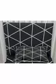 White Striped Bed Base Headboard Cover