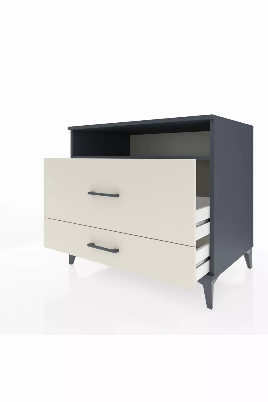 Kronos Dressoir Enkel Plank 2 Laden Antraciet-Leisteen